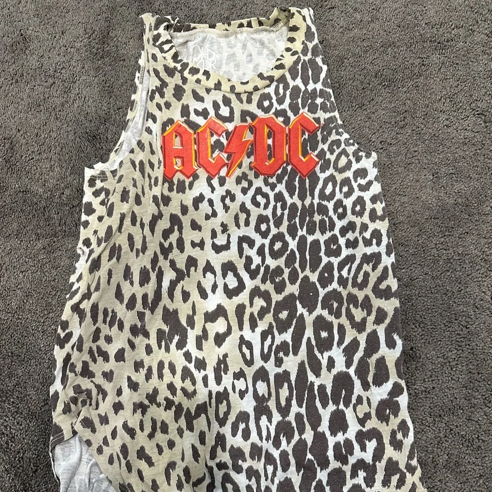Chaser AC/DC Leopard Muscle Tank XS - Picture 1 of 3